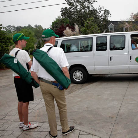 The Club Magnolia Shuttle will take you to and from the course