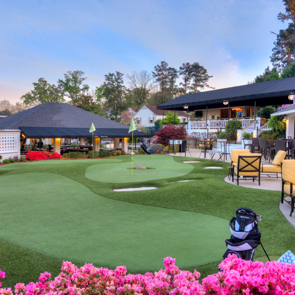 View of The Beer Garden, Sky Deck and Golf Bar from Magnolia Greens